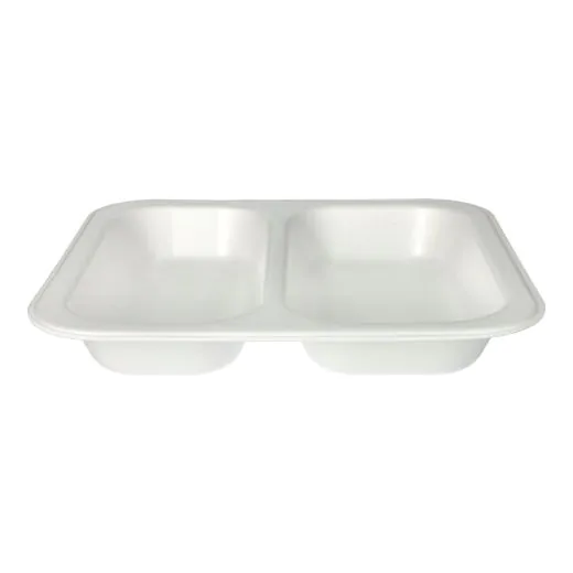 Siegelschalen, XPS, 2-geteilt, 1250 ml, 24,5 x 26,5 cm weiss - Bild 3