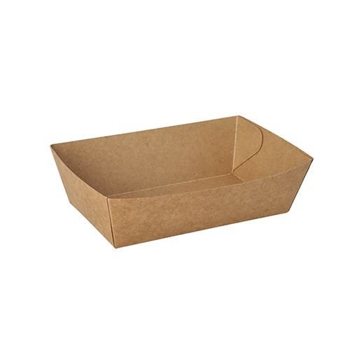 Snacktrays aus Pappe "pure" 10 x 15 cm braun - Bild 1 Snacktrays aus Pappe "pure" 10 x 15 cm braun - Bild 1