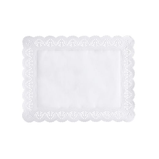 Spitzenpapiere eckig 34 x 26 cm weiss 1