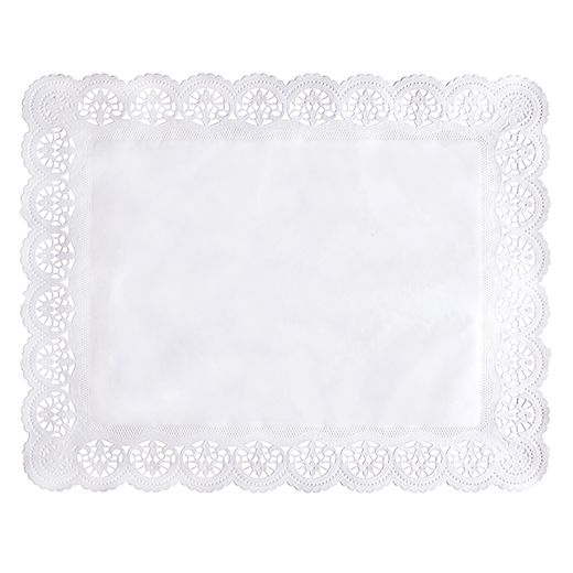 Spitzenpapiere eckig 46 x 36 cm weiss 1