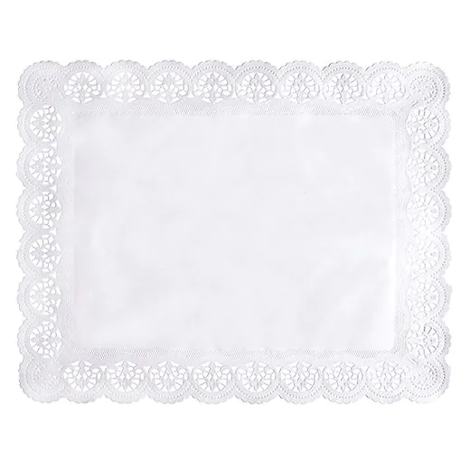 Spitzenpapiere eckig 46 x 36 cm weiss - Bild 1 Spitzenpapiere eckig 46 x 36 cm weiss - Bild 1