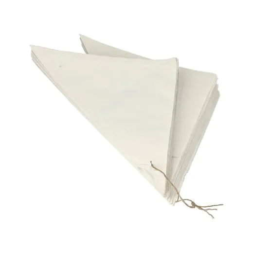 Spitztüten, Cellulose, Füllinhalt 125 g, gefädelt, 19 x 18,5 x 26,5 cm weiss - Bild 3