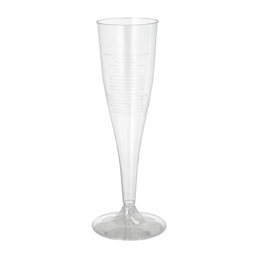 Einweg-Sektgläser, PS 0,1 l Ø 5,1 cm · 17 cm glasklar einteilig 1
