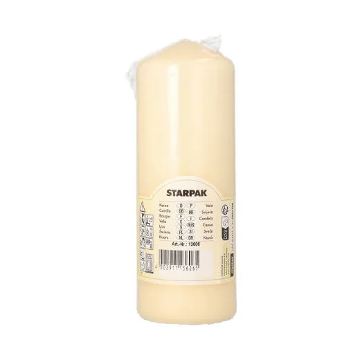 Stumpenkerzen creme Ø 60 mm · 165 mm  - Bild 2