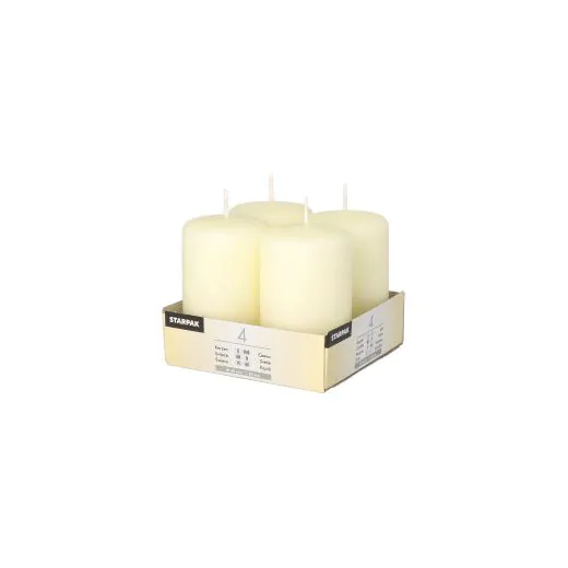 Stumpenkerzen elfenbein "Ivory" Ø 50 mm · 80 mm mit Flachkopf - Bild 1 Stumpenkerzen elfenbein "Ivory" Ø 50 mm · 80 mm mit Flachkopf - Bild 1
