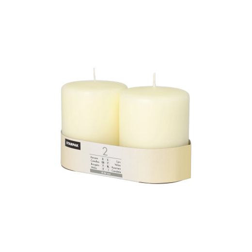 Stumpenkerzen elfenbein "Ivory" Ø 80 mm · 100 mm mit Flachkopf - Bild 1 Stumpenkerzen elfenbein "Ivory" Ø 80 mm · 100 mm mit Flachkopf - Bild 1