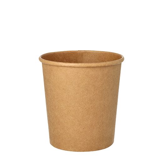 Suppenbecher "To Go", Pappe rund 470 ml Ø 9,8 cm · 10 cm braun 1