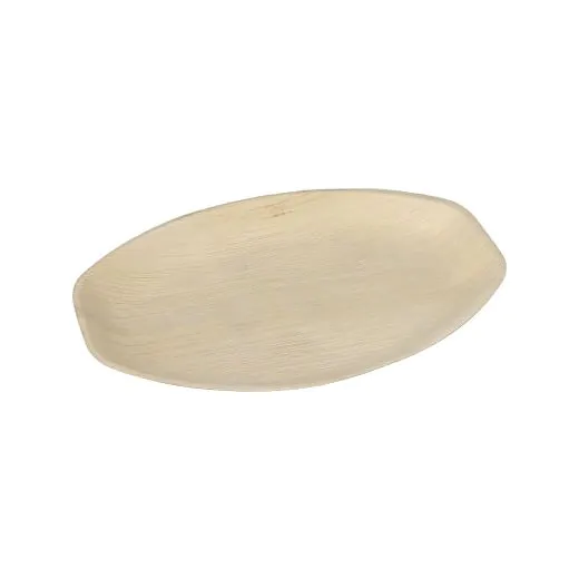 Tabletts aus Palmblatt "pure" oval 29 x 21 cm natur - Bild 3