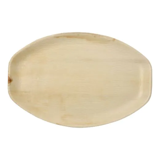 Tabletts aus Palmblatt "pure" oval 43 x 29 cm natur - Bild 1