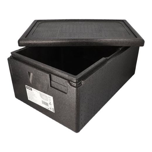 Thermobox, EPP 60 x 40 x 28 cm schwarz "Gastro-Norm 1/1" - Bild 1 Thermobox, EPP 60 x 40 x 28 cm schwarz "Gastro-Norm 1/1" - Bild 1