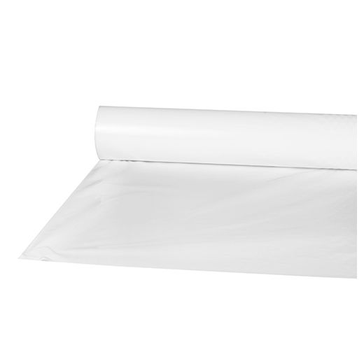 Tischdecke aus Folie, 50 m x 80 cm weiss 1