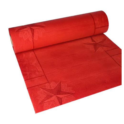 Tischläufer, Tissue "ROYAL Collection" 24 m x 40 cm rot "Rising Star" - Bild 2
