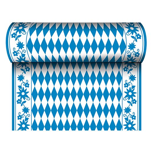 Tischläufer aus Airlaid, stoffähnlich 24 m x 40 cm "Bayrisch Blau" 1