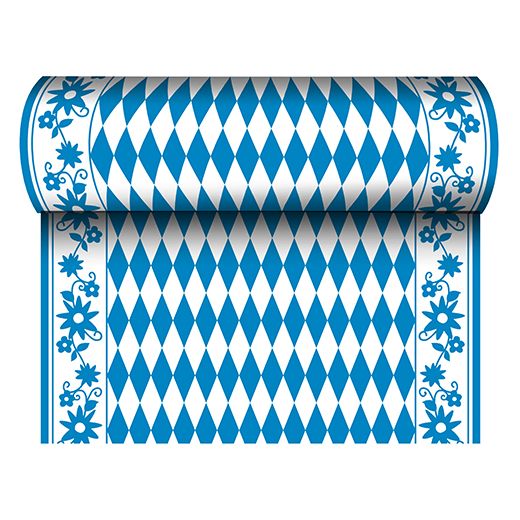 Tischläufer aus Airlaid, stoffähnlich 24 m x 40 cm "Bayrisch Blau" 1