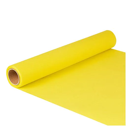 Tissue Tischläufer, gelb "ROYAL Collection" 5 m x 40 cm auf Rolle - Bild 1 Tissue Tischläufer, gelb "ROYAL Collection" 5 m x 40 cm auf Rolle - Bild 1