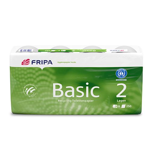 Toilettenpapier 2-lagig, "Basic" weiss, 400 Blatt pro Rolle - Bild 1 Toilettenpapier 2-lagig, "Basic" weiss, 400 Blatt pro Rolle - Bild 1