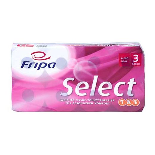 Toilettenpapier 3-lagig, "Select TAE" hochweiß, 180 Blatt pro Rolle - Bild 1