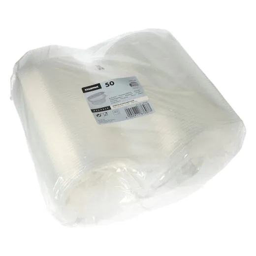 Transparenter Verpackungsbecher mit anhängendem Klappdeckel, 500 ml - Bild 2