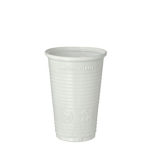 Plastikbecher (PP), 0,2 l Ø 7,03 cm · 9,9 cm weiss 1