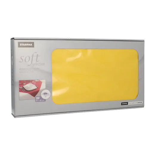 Vlies Mitteldecken, gelb "soft selection" 80 x 80 cm - Bild 2