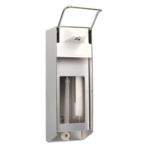 Wandspender 1000 ml "Aluminium", 1000 ml, 28,5 x 9,5 x 16 cm, Kurzarmhebel
 - Bild 1