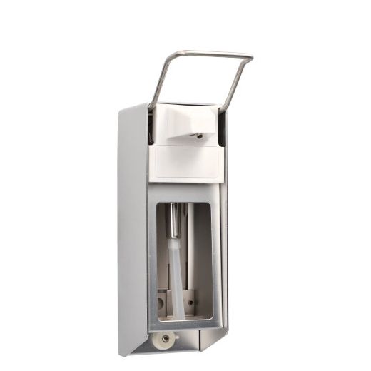 Wandspender 500 ml "Aluminium", 27,5 x 8,5 x 16 cm, Kurzarmhebel, inkl. Verschlussblende - Bild 1