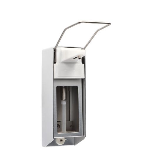 Wandspender 500 ml "Aluminium", 27,5 x 8,5 x 23 cm, Langarmhebel + Verschlussblende
 - Bild 1