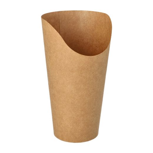 Wrap Cups, Pappe 590 ml 15,9 x 6 x 8 cm braun - Bild 1