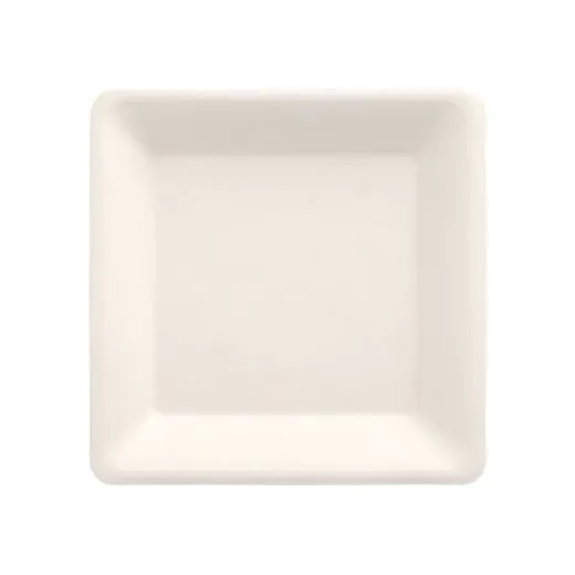 Zuckerrohr Teller, "pure" eckig 15,5 x 15,5 cm weiss - Bild 1 Zuckerrohr Teller, "pure" eckig 15,5 x 15,5 cm weiss - Bild 1