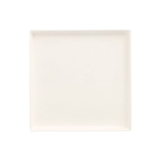 Zuckerrohrteller "pure" eckig 12,5 x 12,5 cm weiss "Cella" - Bild 1