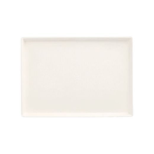 Zuckerrohrteller "pure" eckig 17,5 x 12,5 cm weiss "Cella" - Bild 1