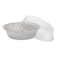 Aluschalen + Dom-Deckel rund 770 ml Ø 18,2 cm · 8 cm