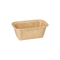 Backformen eckig 167 ml,  6,5 x 11 cm x 4 cm braun