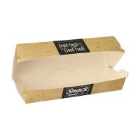 Baguetteboxen, Pappe "pure" 22 x 8,5 cm "Good Food"