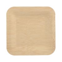 Bambus Teller "pure" eckig 23 x 23 cm natur