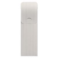 Bestecktaschen 23,5 x 7,3 cm weiss "Lines" inkl. weißer Serviette 40 x 40 cm 2-lag.