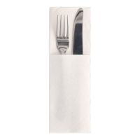 Bestecktaschen "ROYAL Collection" 48 x 30 cm weiss