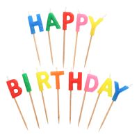 Buchstabenkerzen-Set 8 cm "Happy Birthday"