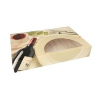 Catering-Kartons 8 x 46 x 31 cm "Burgund" mit Sichtfenster, einteilig