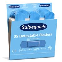 "Cederroth" Salvequick Detectable Pflaster, blau, Refill