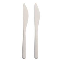 Messer (Mehrweg), PP, 18,5 cm, weiss, extra stabil
