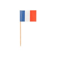 Partypicker, Flaggen 8 cm "Frankreich"