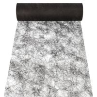 Dekoband Sizoflor 25 m x 30 cm schwarz