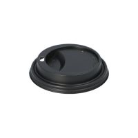 Dom-Deckel, PS "To Go" rund Ø 9 cm · 1,8 cm schwarz