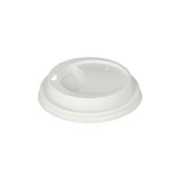 Dom-Deckel, PS "To Go" rund Ø 9 cm · 1,8 cm weiss