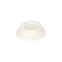 Dom-Deckel aus Zuckerrohr "pure" rund Ø 8 cm weiss