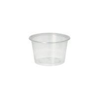 Dressingbecher, PP rund 100 ml Ø 7,1 cm · 4,3 cm transparent