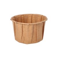 Dressingbecher aus Papier "pure" 110 ml Ø 7 cm · 4,2 cm braun