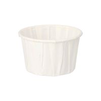 Dressingbecher aus Papier "pure" 110 ml Ø 7 cm · 4,2 cm weiss