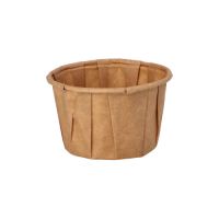 Dressingbecher aus Papier "pure" 50 ml Ø 5,8 cm · 3,5 cm braun